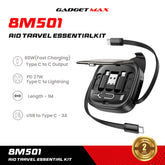 GADGET MAX - 8M501 AIO Travel Essential Kit - Black