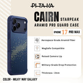 PITAKA - Starpeak Aramid Pro Guard ( Cairn ) Case For iPhone 17 Pro Max - Milky Way Galaxy