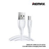 REMAX RC-160M Lesu Pro Series 2.1A USB to Micro Fast Charging Data Cable - White