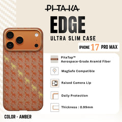 PITAKA - Happiness Rides ( Edge ) Case For iPhone 17 Pro Max - Amber