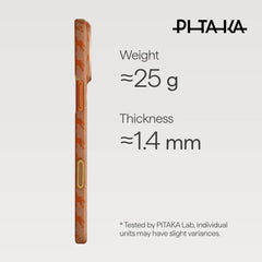 PITAKA - Happiness Rides ( Edge ) Case For iPhone 17 Pro Max - Amber