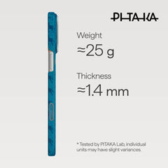 PITAKA - Happiness Rides ( Edge ) Case For iPhone 17 Pro Max - Indigo
