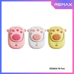 REMAX F6 Cat Claw Neckband Fan - Yellow