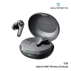 Soundpeats - C30 Hybrid ANC Wireless Earbuds - Black