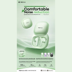 REMAX - TWS-18 ANC+ENC Noise Canceling Bluetooth Wireless Earbuds - Green