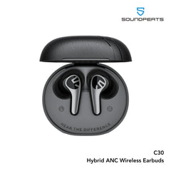 Soundpeats - C30 Hybrid ANC Wireless Earbuds - Black