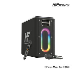 HiFuture - Music Box Bluetooth Wireless Speaker ( 100W ) - Black