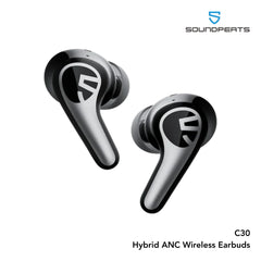 Soundpeats - C30 Hybrid ANC Wireless Earbuds - Black