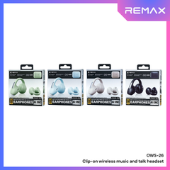 REMAX - OWS-26 Clip-on wireless music and talk WIreless Earbuds - White