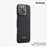 PITAKA - iPhone 16 Pro Max Case ( Ultra Slim ) - Black/Grey