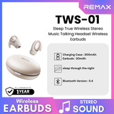 REMAX - TWS-01 Sleep True Wireless Stereo Music Talking WIreless Earbuds - Beige