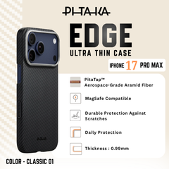 PITAKA---CLASSIC 01 EDGE CASE FOR IPH 17 PRO MAX