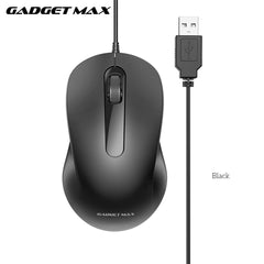 GADGET MAX - GI04 Business Wired Mouse - Black