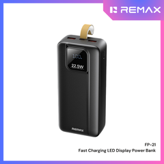 REMAX - FP-21 30000mAh Fast Charging LED Power Bank - Black