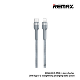 REMAX RC-171 C-L Jany Series Type-C to Lightning Fast Charging PD Charging Data Cable (20W) - Silver