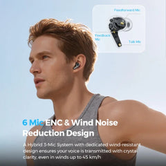 Soundpeats - C30 Hybrid ANC Wireless Earbuds - Black