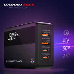 GADGET MAX - GC05 Super Revo 65W Fast Charger - Black