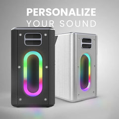 HiFuture - Music Box Bluetooth Wireless Speaker ( 100W ) - Silver