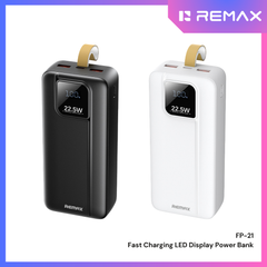 REMAX - FP-21 30000mAh Fast Charging LED Power Bank - Black