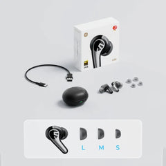 Soundpeats - C30 Hybrid ANC Wireless Earbuds - Black