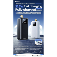 REMAX - FP-21 30000mAh Fast Charging LED Power Bank - Black