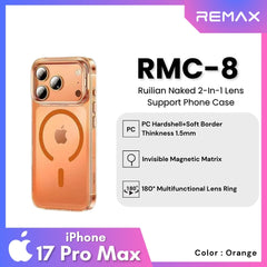 REMAX - RMC-8 iPhone 17 Pro Max Case Ruilian Naked Series - Orange