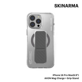 SKINARMA - iPhone 16 Pro Max 6.9" AXON Mag-Charge and Grip-Stand Case - Titanium