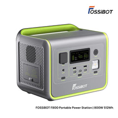 FOSSiBOT - F800 Portable Power Station ( 800W 512Wh ) - Green
