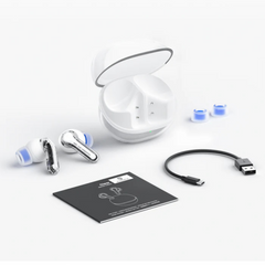 SOUNDPEATS - Clear Bluetooth Wireless Earbuds - Beige