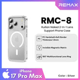 REMAX - RMC-8 iPhone 17 Pro Max Ruilian Naked Series Phone Case - Silver