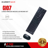 GADGET MAX GI07 2.4GHz WIRELESS MOUSE & KEYBOARD SET