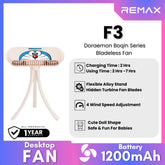 REMAX F3 Doraemon Boqin Series Bladeless Fan - Pink