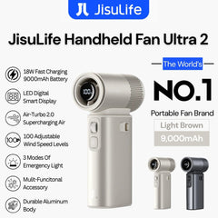Jisulife - Handheld Fan Ultra 2 ( 9000mAh ) - Light Brown