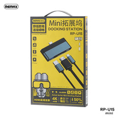 REMAX - RP-U15 Zelink Series Mini Docking Station - Tarnish