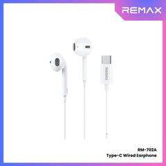REMAX - RM-702A Type-C Wired Earphone - White