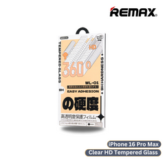iPhone 16 Pro Max >> REMAX HD Clear Tempered Glass Future Series - Clear