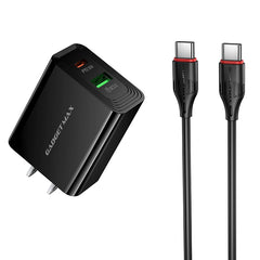 GADGET MAX - PD103U 30W PD (USB-A+USB-C) Charger Set - Black