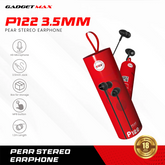 GADGET MAX - P122 3.5mm Pear Stereo Wired Earphone - White