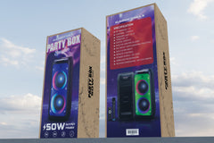 GADGET MAX - GMPT-50 Party Box Wireless Bluetooth Speaker (50W) - Black