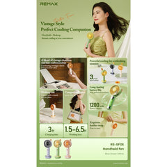REMAX - RS-SF05 Handheld Fan - Green