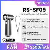 REMAX - RS-SF09 Handheld Cannon High Speed Fan (2500mAh) - Tarnish