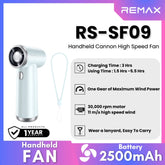 REMAX - RS-SF09 Handheld Cannon High Speed Fan (2500mAh) - Blue