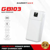 GADGET MAX - GB103 Alpha Series 30000mAh Power Bank - White