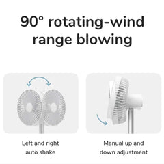 JisuLife - Table Fan Life 7 ( 8,000mAh ) - White