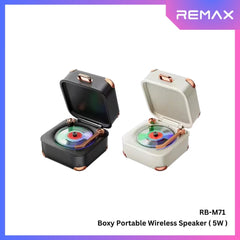 REMAX - RB-M71 Boxy Portable Wireless Bluetooth Speaker - Black