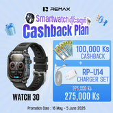 REMAX - Watch 30 AMOLED GPS Outdoor Smart Watch - Tarnish