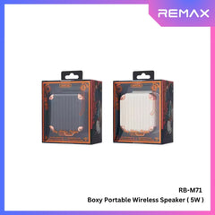 REMAX - RB-M71 Boxy Portable Wireless Bluetooth Speaker - Black