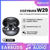 REMAX - Cozybuds W29 Clip-On Bluetooth Wireless Earbuds - Black