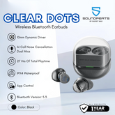 SOUNDPEATS - Clear Dot Bluetooth Wireless Earbuds - Black