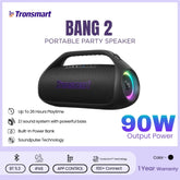 TRONSMART - BANG 2 Portable Wireless Bluetooth Speaker (90W) - Black